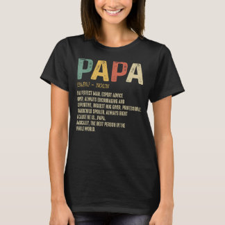 Camiseta Dia de os pais Para Homens Pai Definição Vovô