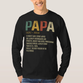 Camiseta Dia de os pais Para Homens Pai Definição Vovô