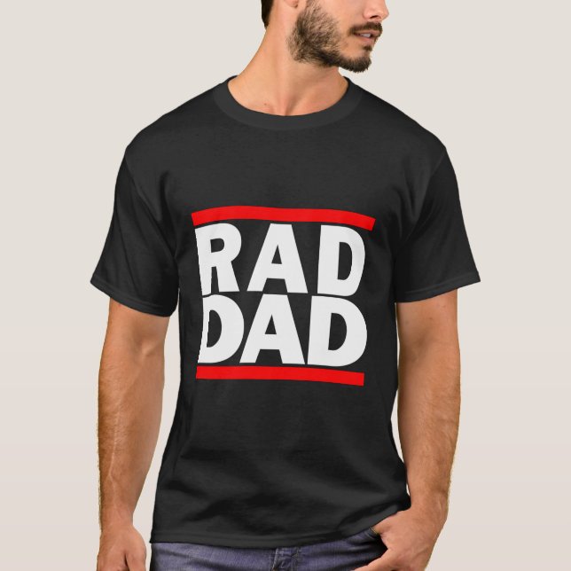 Camiseta Dia de os pais Rad Hip Hop Retroativo (Frente)