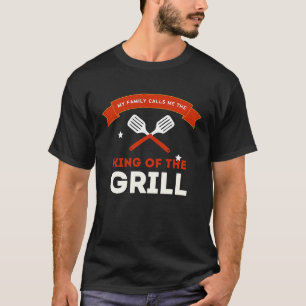 Camiseta Dia de os pais Rei Da Grelha