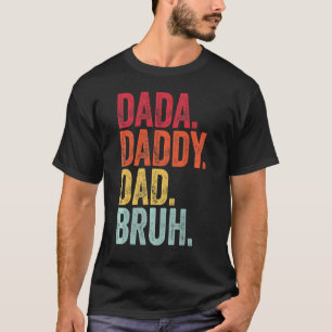 Camiseta Dia de os pais Retroativo Vintage - Pai Dada Pai B