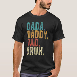 Camiseta Dia de os pais Retroativo Vintage - Pai Dada Pai B