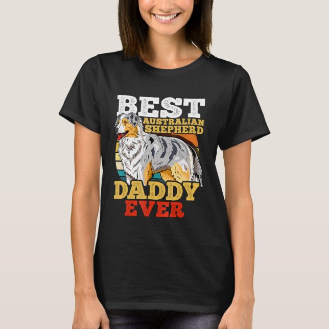Camiseta Dia de os pais Shepherd Australiano (Frente)