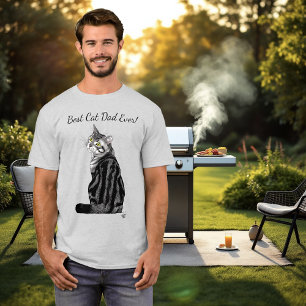 Camiseta Dia de os pais Silver Tabby