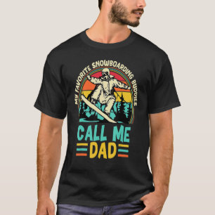 Camiseta Dia de os pais Snowboard do Pai de Snowboard