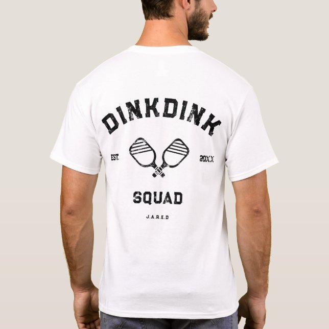 Camiseta DIA DE OS PAIS SQUAD PICKLEBALL DA FAMÍLIA legal (Verso)