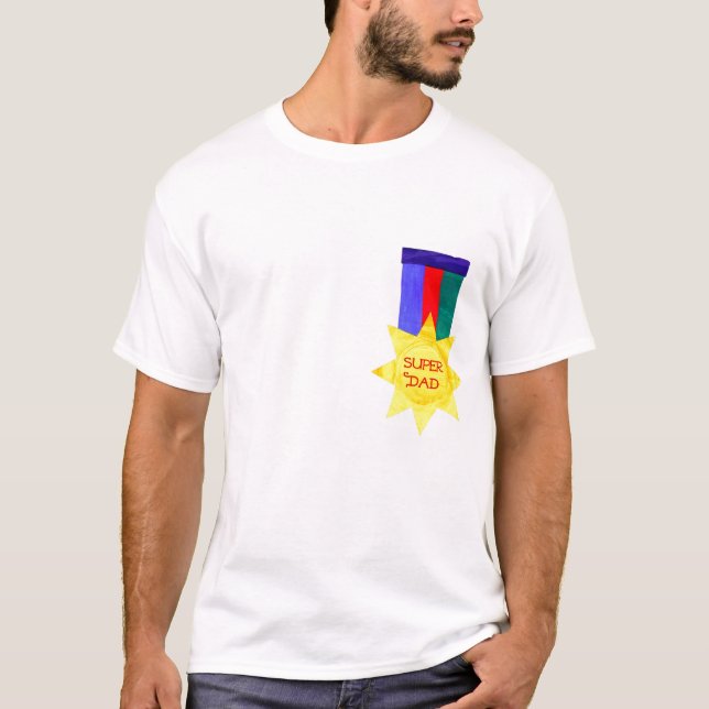 Camiseta Dia de os pais 'Super Pai' (Frente)