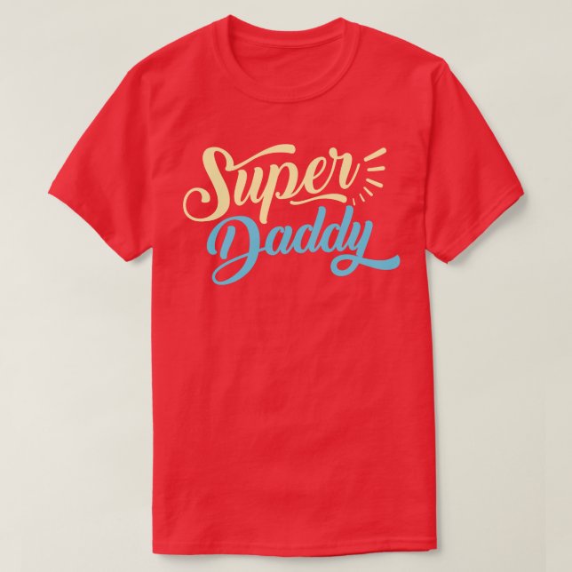 Camiseta Dia de os pais super pai (Frente do Design)
