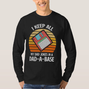 Camiseta Dia de os pais Vintage I Keep My Pai Piadas In A