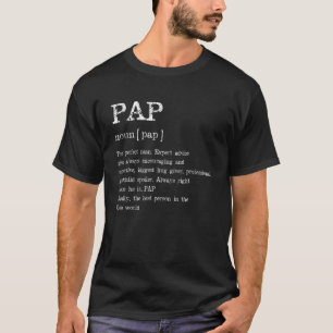 Camiseta Dia de os pais Vovô de Definição Pap