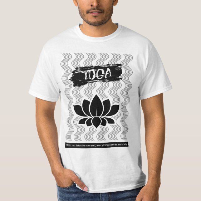 Camiseta Dia de os pais Yoga Lotus (Frente)