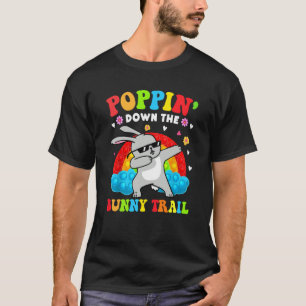 Camiseta Dia de Páscoa Bonito Prende-Se Para Baixo O Pop Da