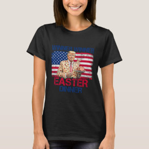 Camiseta Dia de Páscoa divertido vencedor Trump Jantar de P