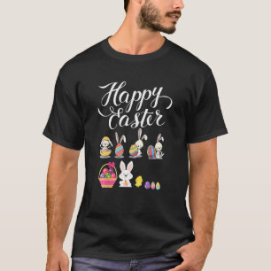 Camiseta Dia de Páscoa do Coelho felz pascoa ou H católic