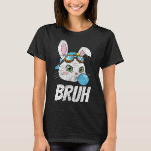 Camiseta Dia de Páscoa do Meme Bruh Coelho Engraçado Ovos M