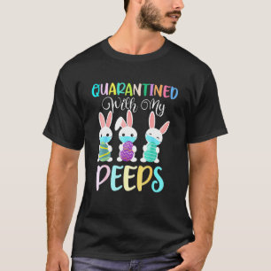 Camiseta Dia de Páscoa em quarentena com meu coelho feliz