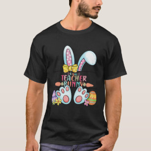Camiseta Dia de Páscoa Eu sou Professora Coelho Vida de Pro
