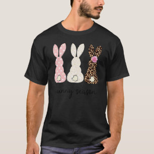 Camiseta Dia de Páscoa Meus Coelhinhos Favoritos Me Chamam