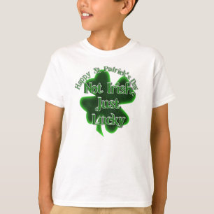 Camiseta Dia de Patrick - Não irlandês, só sorte