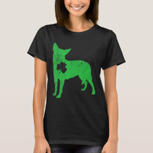 Camiseta Dia de Patrick, Rua Irlandesa de Cachorro Gado Aus