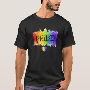 Camiseta Dia de Paz do Orgulho de Aquarela Mês do Orgulho L
