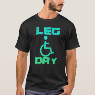 Camiseta Dia de Perna Cadeira de Rodas para Deficientes P
