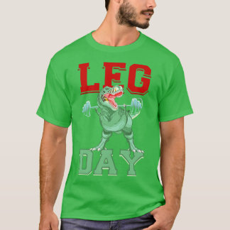 Camiseta Dia de perna engraçado de agachamento levantamento