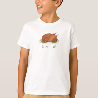 Camiseta Dia de Peru Divertido Ação de Graças Crianças