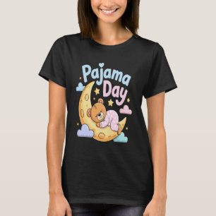 Camiseta Dia de Pijama Semana do Espírito Escolar Urso Sono