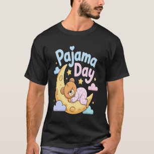 Camiseta Dia de Pijama Semana do Espírito Escolar Urso Sono