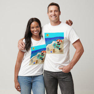 Camiseta Dia de Praia em Família