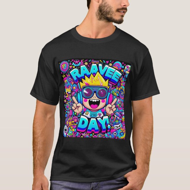 Camiseta Dia de Rave! - Kandi Kid (Frente)