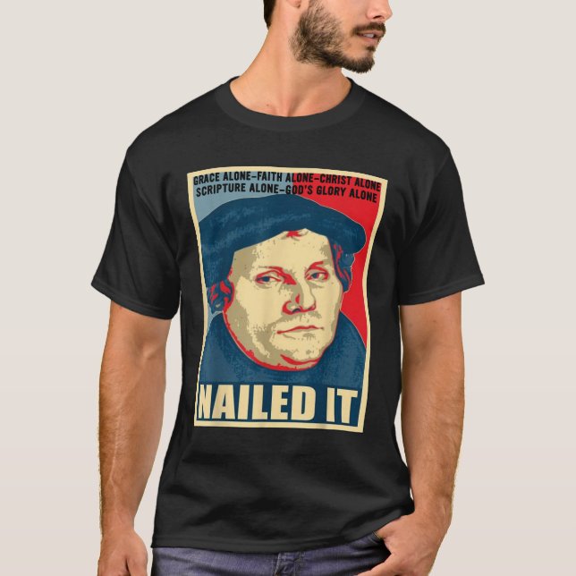 Camiseta Dia de Reformação Protestante Martin Luther (Frente)