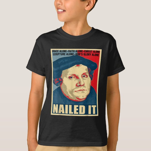 Camiseta Dia de Reformação Protestante Martin Luther (Frente)