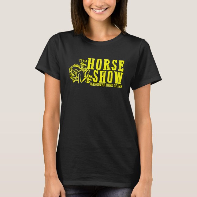 Camiseta Dia de Ressaca de Cavalgada Equestre (Frente)