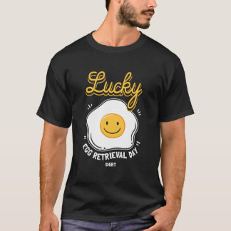 Camiseta Dia de Retirada de Óvulos Para o Dia de Transferên