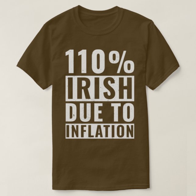 Camiseta Dia de São Patrício 110 Irish Roots Ireland Funny  (Frente do Design)