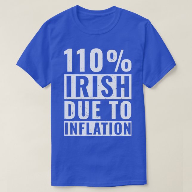 Camiseta Dia de São Patrício 110 Irish Roots Ireland Funny  (Frente do Design)