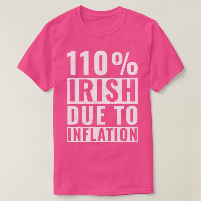 Camiseta Dia de São Patrício 110 Irish Roots Ireland Funny  (Frente do Design)