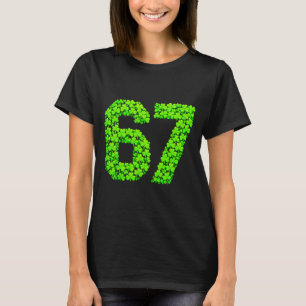 Camiseta Dia de São Patrício 67 trevo seis sete 6 7 meme cr