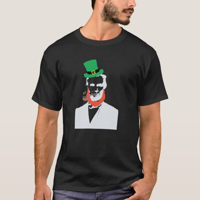 Camiseta Dia de São Patrício Abraham Lincoln Shirt (Frente)
