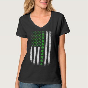 Camiseta Dia de São Patrício American Flag Ireland Vintage 