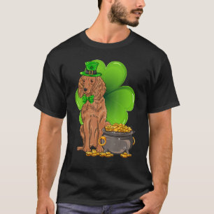 Camiseta Dia de São Patrício American Water Spaniel Shamroc