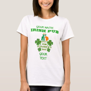 Camiseta Dia de São Patrício Americano Patriótico