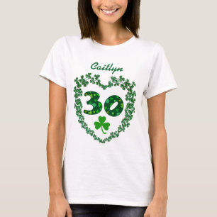 Camiseta Dia de São Patrício aniversário afortunado V03