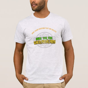 Camiseta Dia de São Patrício Aqui Para Os Shenanigans