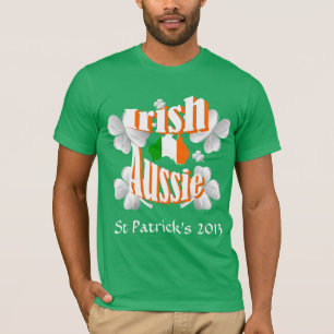 Camiseta Dia de São Patrício australiano irlandês