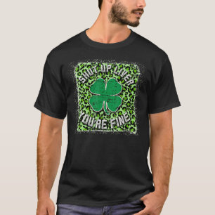 Camiseta Dia de São Patrício Bebendo De Beer Cale-Se Fígado