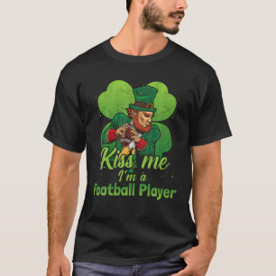 Camiseta Dia De São Patrício Beije-Me Eu Sou Um Jogador De 