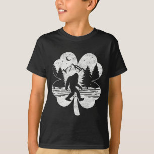 Camiseta Dia de São Patrício Bigfoot Irish Sasquatch Santo
